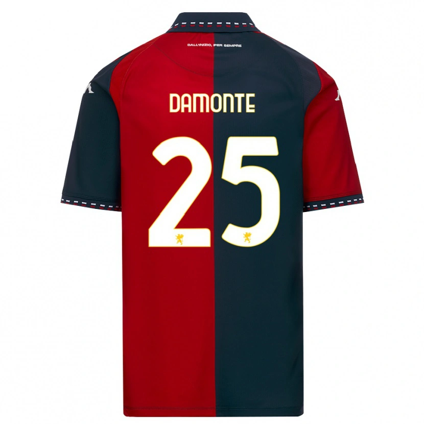 Danxen Mujer Camiseta Lorenzo Damonte #25 Rojo Negro Blanco 1ª Equipación 2026/27 La Camisa