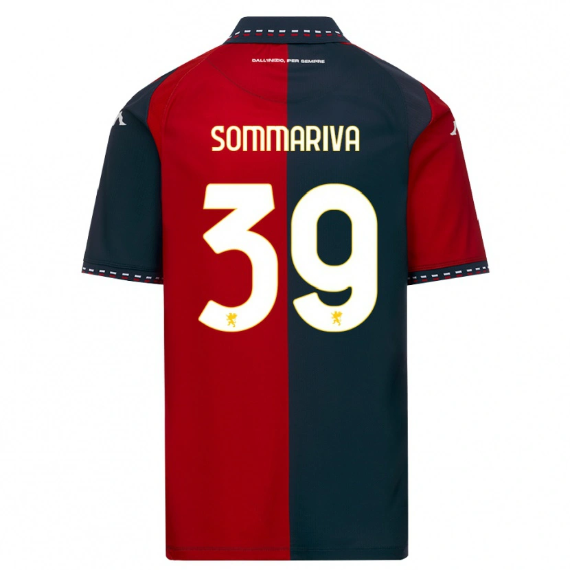 Danxen Mujer Camiseta Daniele Sommariva #39 Rojo Negro Blanco 1ª Equipación 2026/27 La Camisa