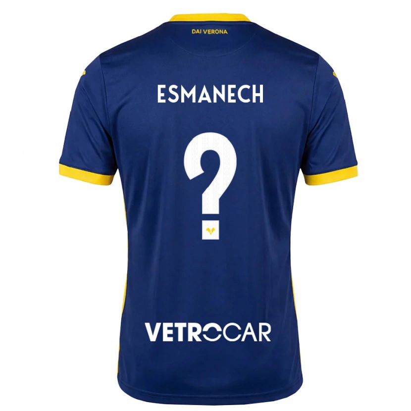 Danxen Mujer Camiseta Inigo Esmanech #0 Azul Real Amarillo Blanco 1ª Equipación 2026/27 La Camisa
