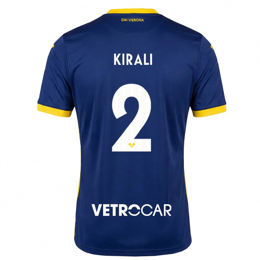 Danxen Mujer Camiseta Dragoș Kirali #2 Azul Real Amarillo Blanco 1ª Equipación 2026/27 La Camisa
