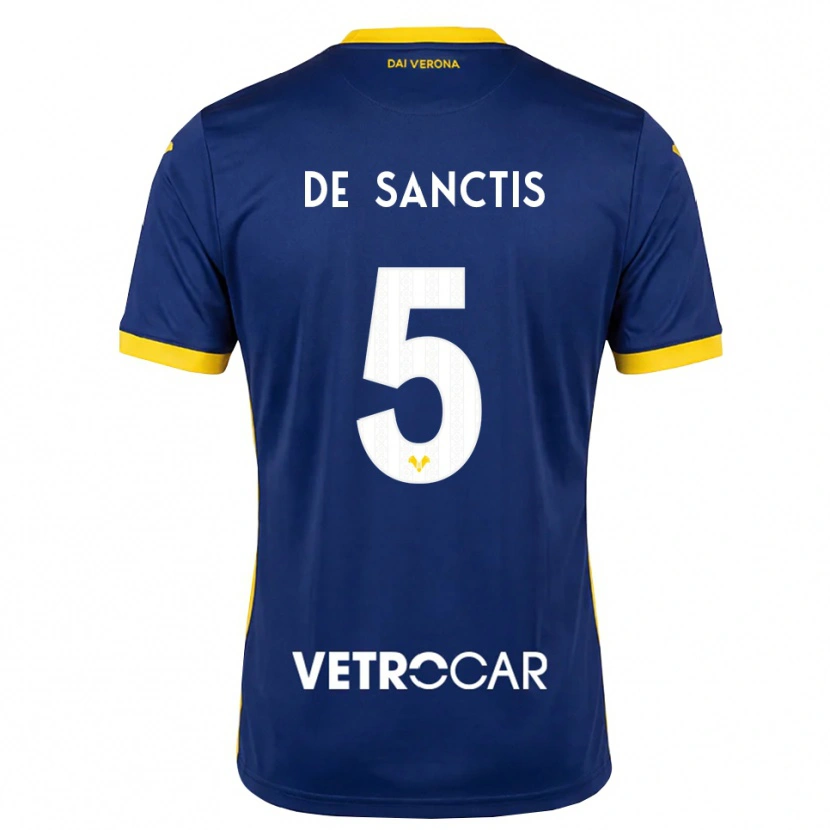 Danxen Mujer Camiseta Aurora De Sanctis #5 Azul Real Amarillo Blanco 1ª Equipación 2026/27 La Camisa