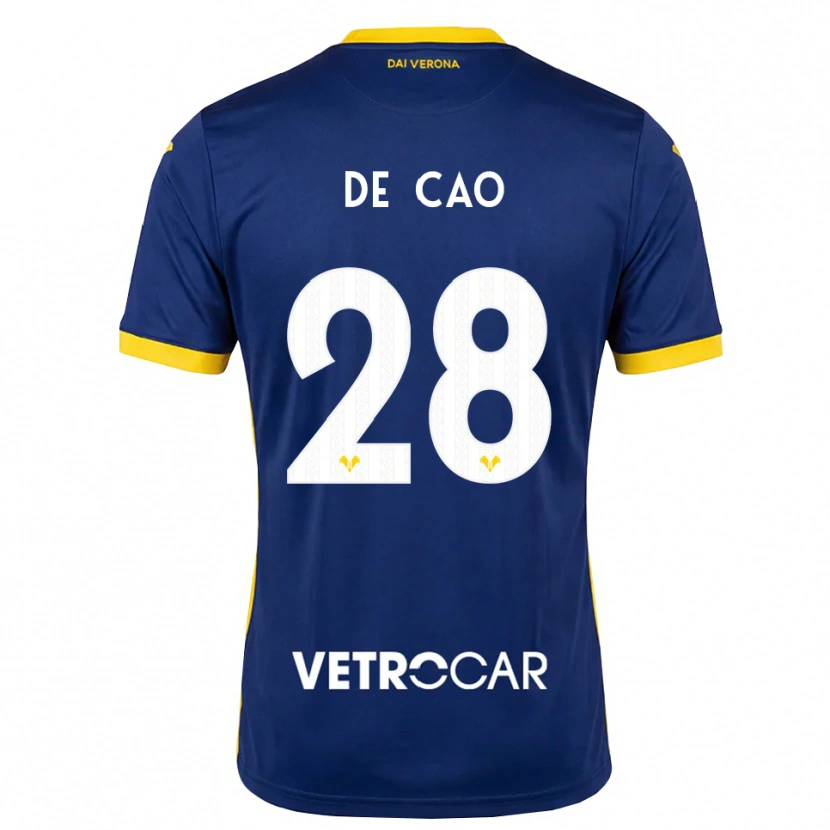 Danxen Mujer Camiseta Elena De Cao #28 Azul Real Amarillo Blanco 1ª Equipación 2026/27 La Camisa