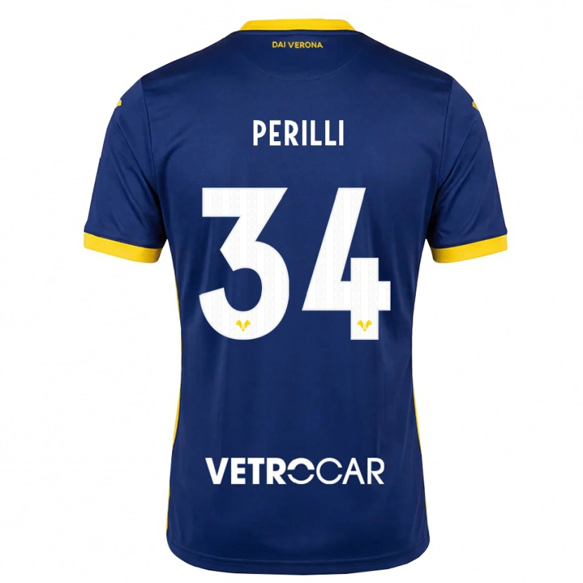 Danxen Mujer Camiseta Simone Perilli #34 Azul Real Amarillo Blanco 1ª Equipación 2026/27 La Camisa