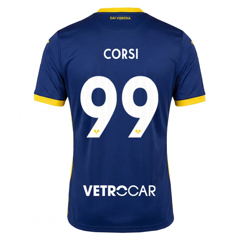 Danxen Mujer Camiseta Sara Corsi #99 Azul Real Amarillo Blanco 1ª Equipación 2026/27 La Camisa