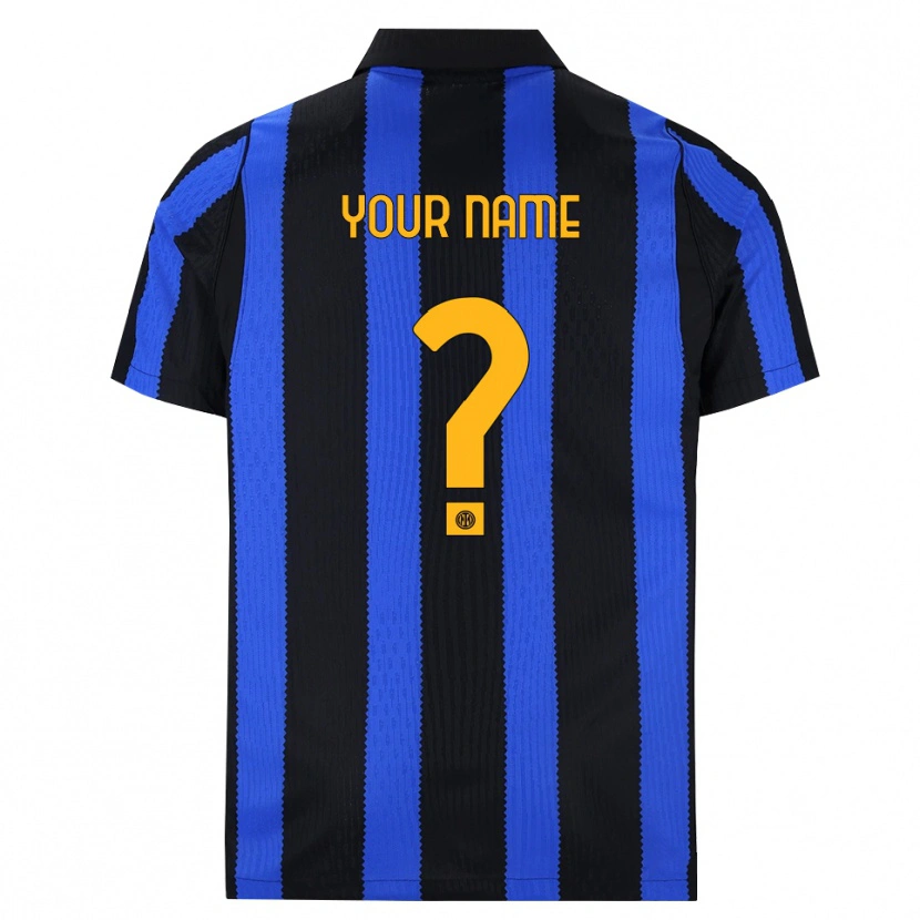 Danxen Mujer Camiseta Su Nombre #0 Negro Azul Amarillo 1ª Equipación 2026/27 La Camisa