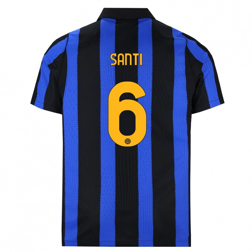 Danxen Mujer Camiseta Irene Santi #6 Negro Azul Amarillo 1ª Equipación 2026/27 La Camisa