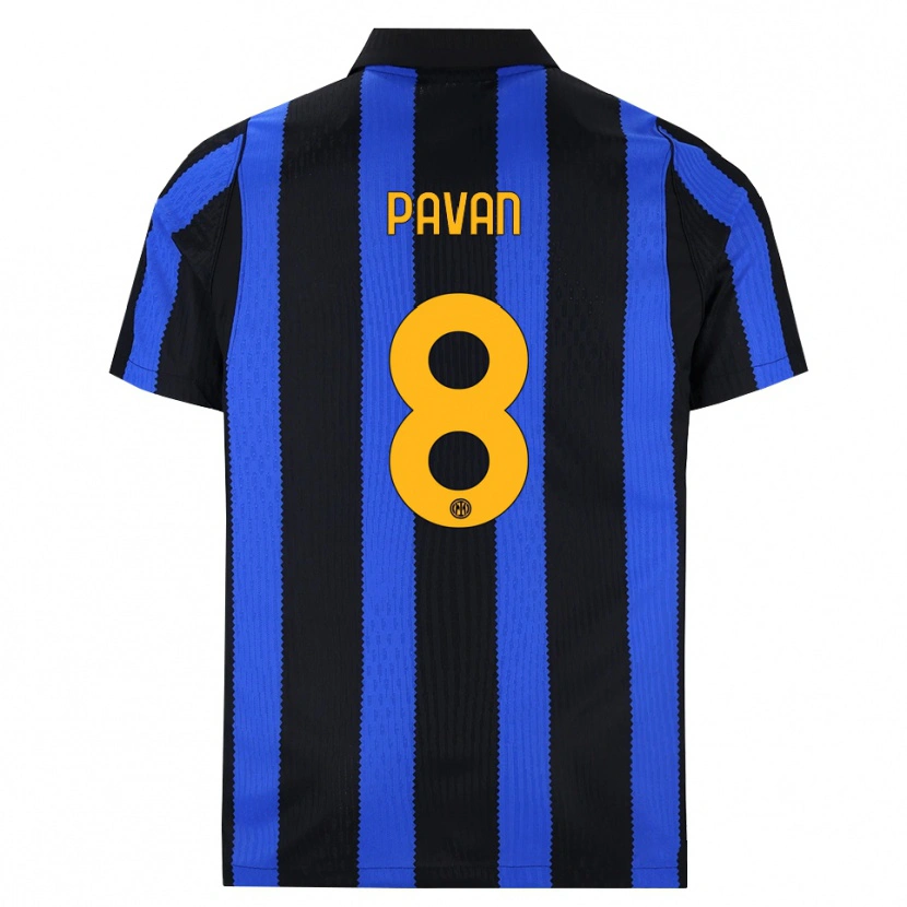 Danxen Mujer Camiseta Matilde Pavan #8 Negro Azul Amarillo 1ª Equipación 2026/27 La Camisa