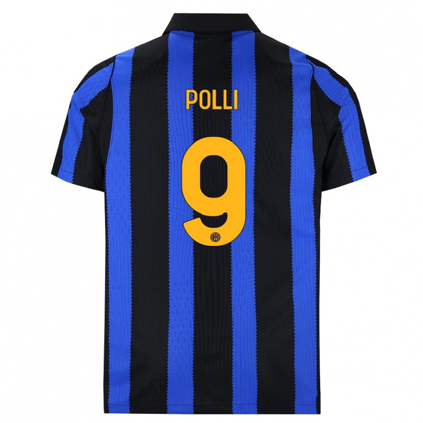 Danxen Mujer Camiseta Elisa Polli #9 Negro Azul Amarillo 1ª Equipación 2026/27 La Camisa