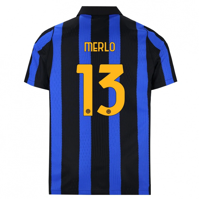 Danxen Mujer Camiseta Beatrice Merlo #13 Negro Azul Amarillo 1ª Equipación 2026/27 La Camisa