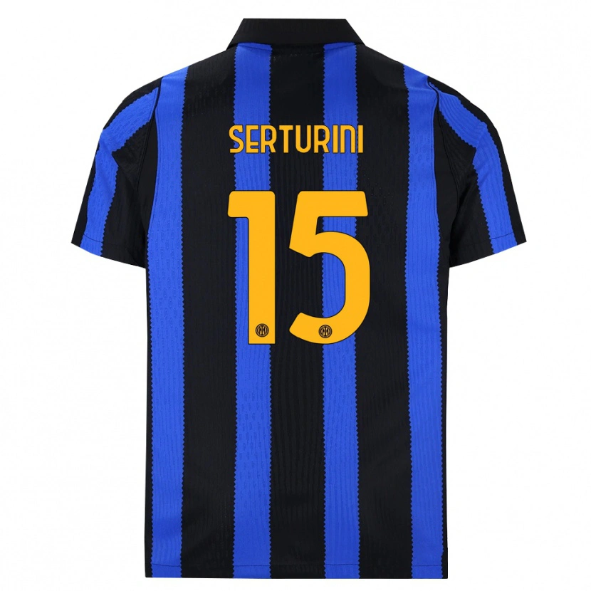 Danxen Mujer Camiseta Annamaria Serturini #15 Negro Azul Amarillo 1ª Equipación 2026/27 La Camisa