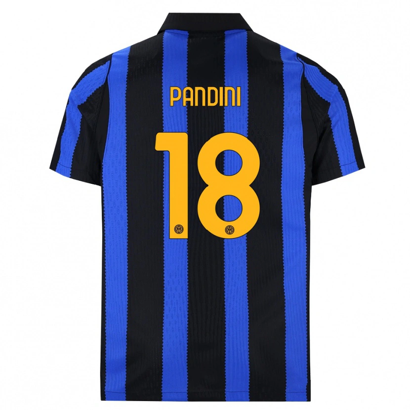 Danxen Mujer Camiseta Marta Pandini #18 Negro Azul Amarillo 1ª Equipación 2026/27 La Camisa