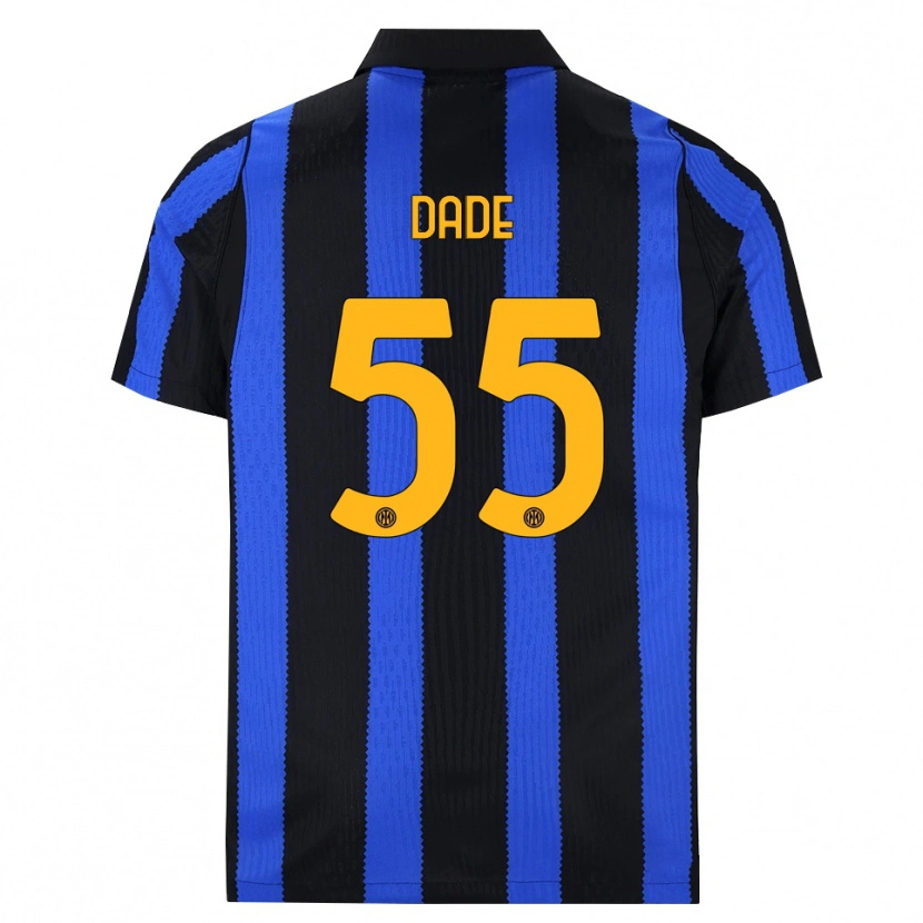 Danxen Mujer Camiseta Emmanuel Dade #55 Negro Azul Amarillo 1ª Equipación 2026/27 La Camisa