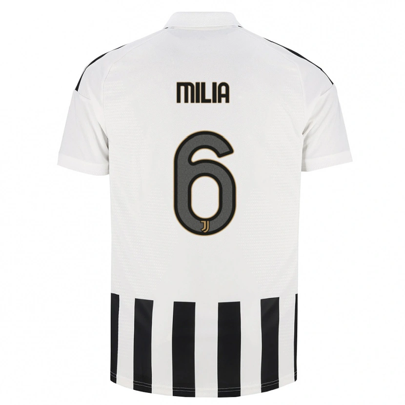 Danxen Mujer Camiseta Nicolò Milia #6 Negro Blanco Marrón 1ª Equipación 2026/27 La Camisa