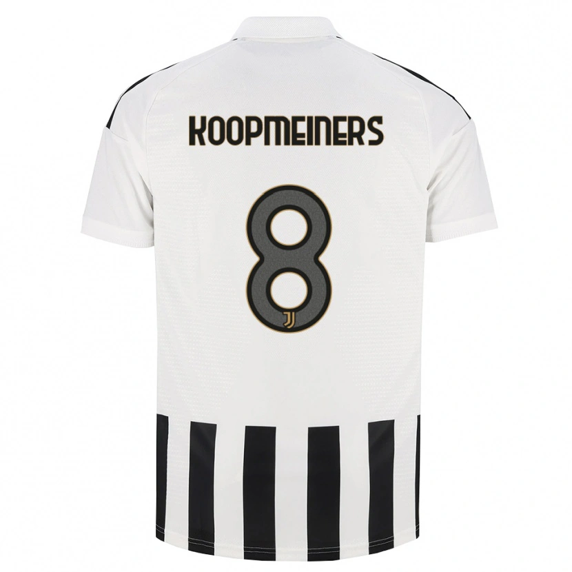Danxen Mujer Camiseta Teun Koopmeiners #8 Negro Blanco Marrón 1ª Equipación 2026/27 La Camisa