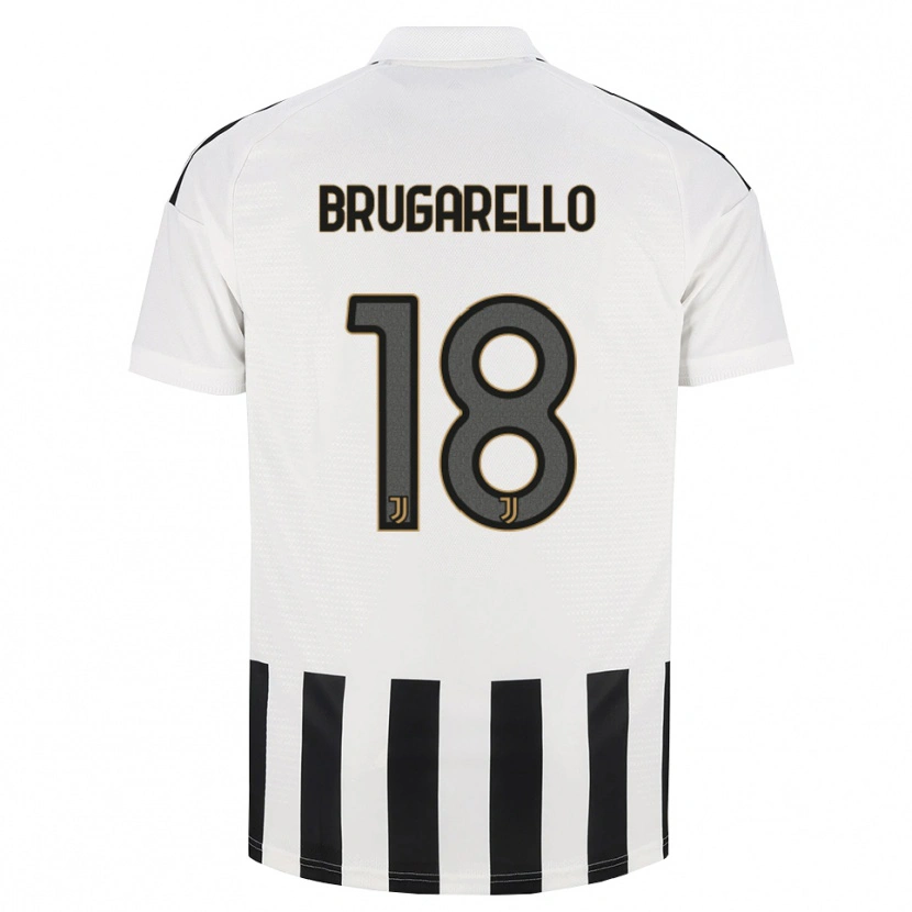 Danxen Mujer Camiseta Mattia Brugarello #18 Negro Blanco Marrón 1ª Equipación 2026/27 La Camisa