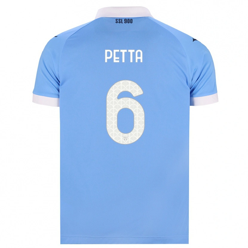 Danxen Mujer Camiseta Andrea Petta #6 Azul Cielo Negro Blanco 1ª Equipación 2026/27 La Camisa