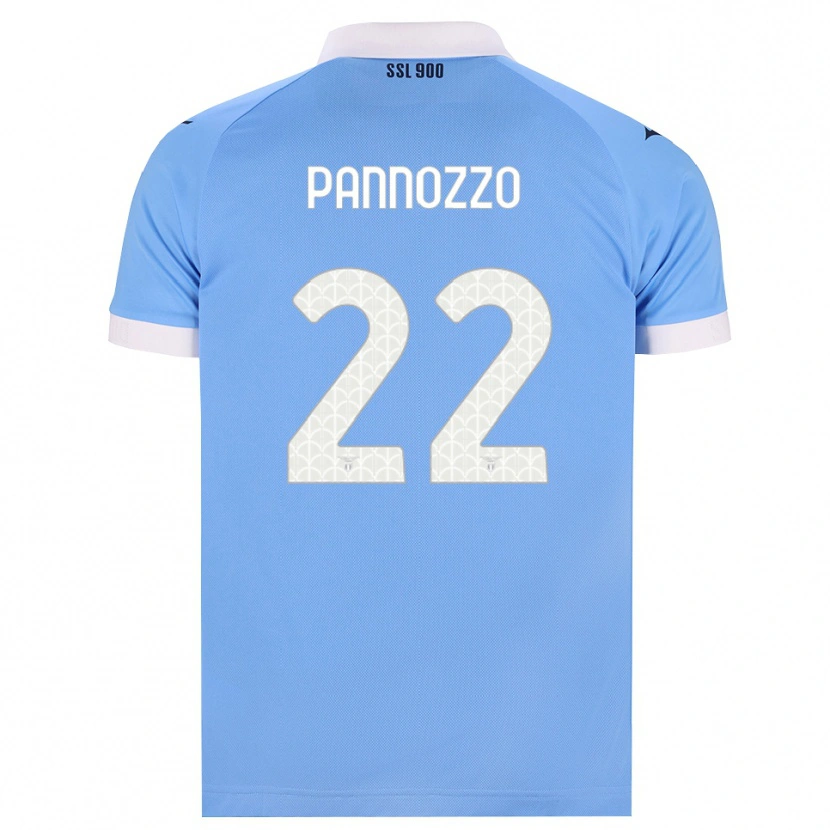 Danxen Mujer Camiseta Nicolò Pannozzo #22 Azul Cielo Negro Blanco 1ª Equipación 2026/27 La Camisa