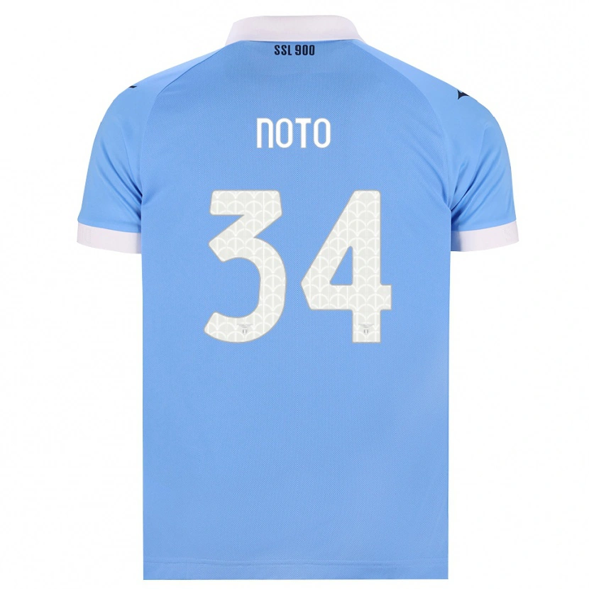 Danxen Mujer Camiseta Pierpaolo Noto #34 Azul Cielo Negro Blanco 1ª Equipación 2026/27 La Camisa