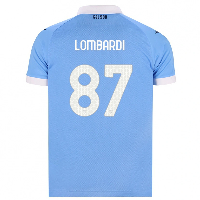Danxen Mujer Camiseta Cristiano Lombardi #87 Azul Cielo Negro Blanco 1ª Equipación 2026/27 La Camisa