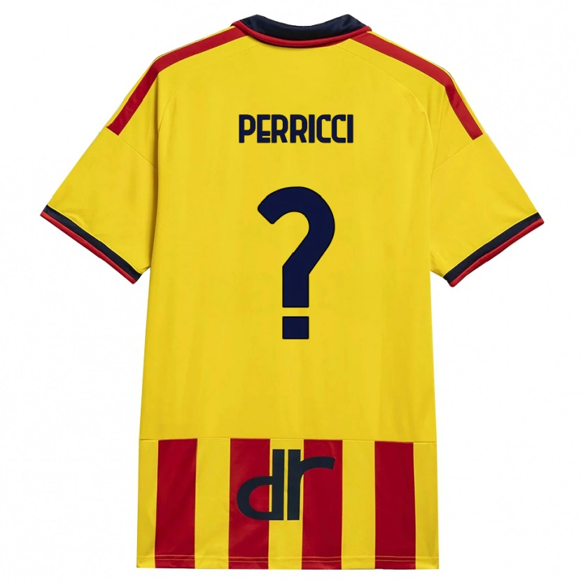 Danxen Mujer Camiseta Gabriele Perricci #0 Amarillo Rojo 1ª Equipación 2026/27 La Camisa