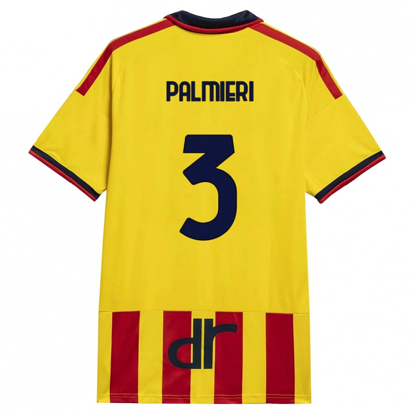 Danxen Mujer Camiseta Andrea Palmieri #3 Amarillo Rojo 1ª Equipación 2026/27 La Camisa