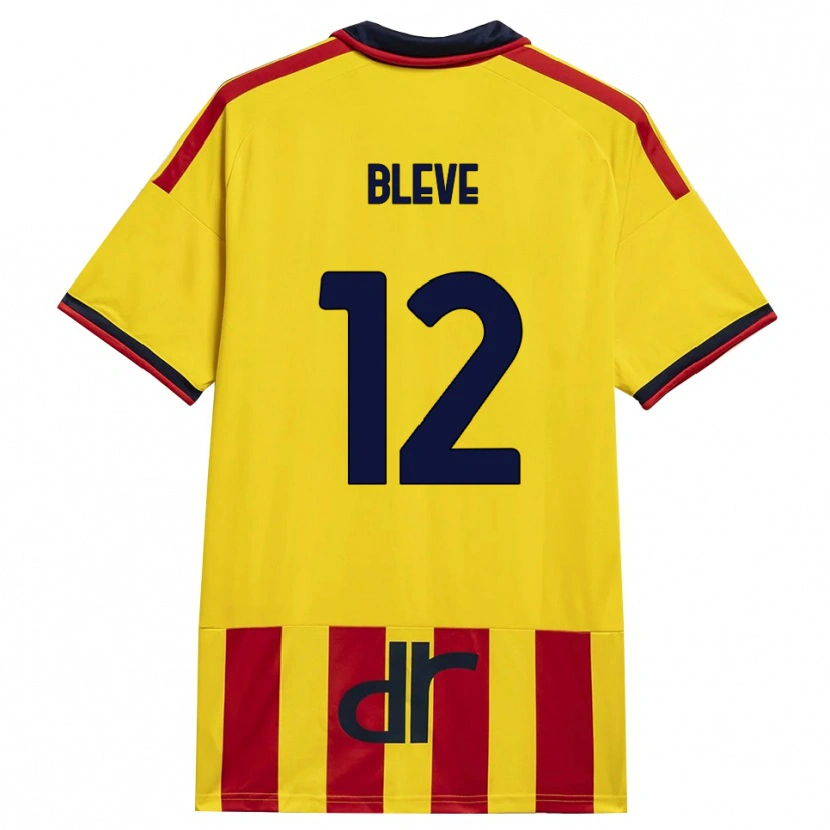 Danxen Mujer Camiseta Daniele Bleve #12 Amarillo Rojo 1ª Equipación 2026/27 La Camisa
