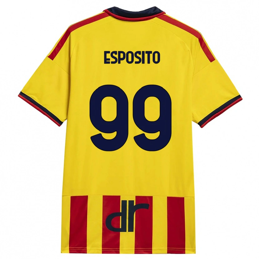 Danxen Mujer Camiseta Pasquale Esposito #99 Amarillo Rojo 1ª Equipación 2026/27 La Camisa