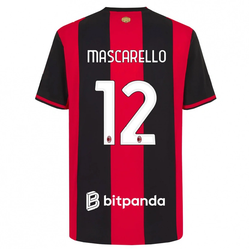 Danxen Mujer Camiseta Marta Mascarello #12 Rojo Negro Blanco 1ª Equipación 2026/27 La Camisa