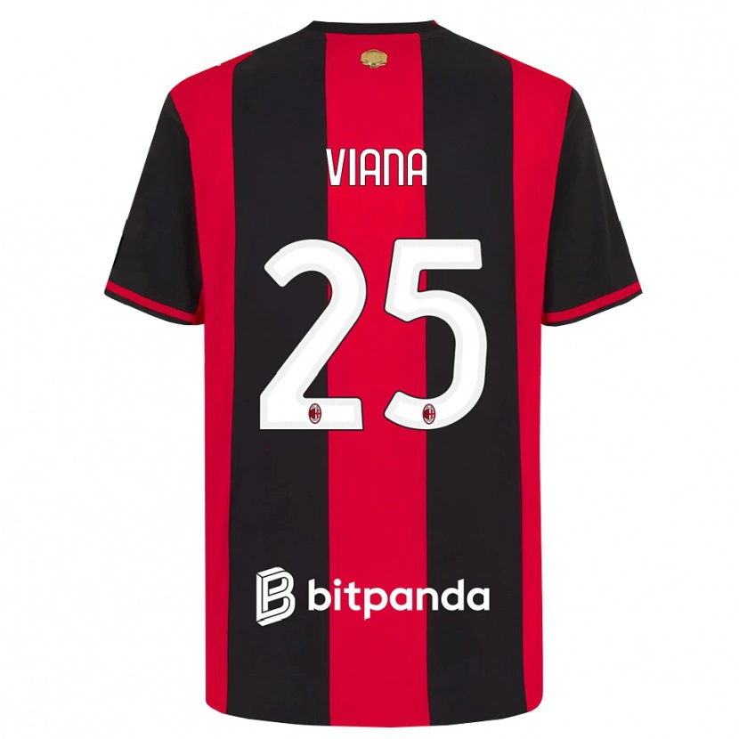 Danxen Mujer Camiseta Viana Seedorf #25 Rojo Negro Blanco 1ª Equipación 2026/27 La Camisa