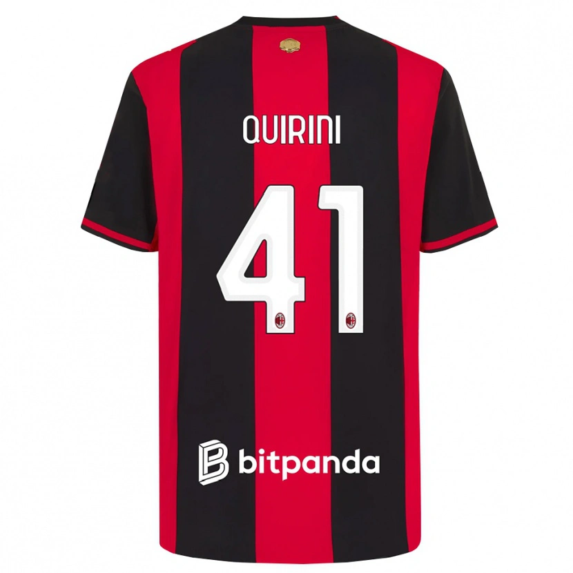 Danxen Mujer Camiseta Ettore Quirini #41 Rojo Negro Blanco 1ª Equipación 2026/27 La Camisa