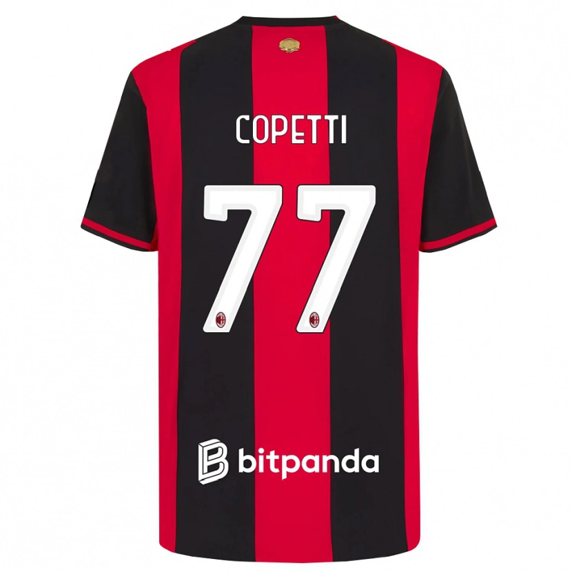 Danxen Mujer Camiseta Matilde Copetti #77 Rojo Negro Blanco 1ª Equipación 2026/27 La Camisa
