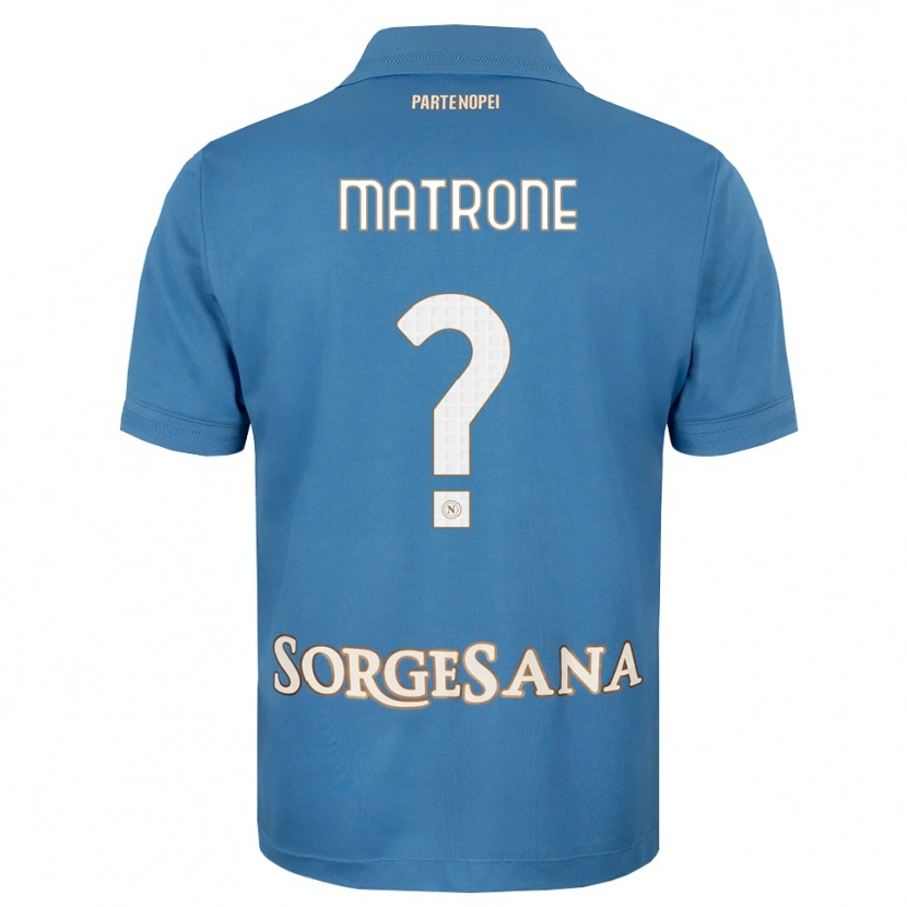 Danxen Mujer Camiseta Manuel Matrone #0 Azul Neblina Blanco 1ª Equipación 2026/27 La Camisa