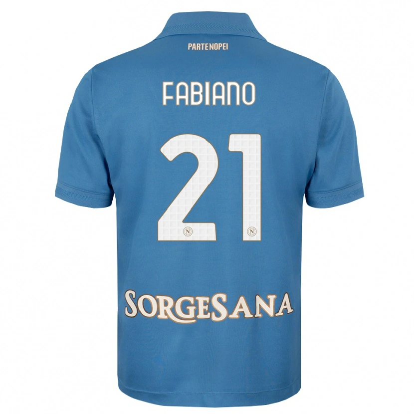 Danxen Mujer Camiseta Francesca Fabiano #21 Azul Neblina Blanco 1ª Equipación 2026/27 La Camisa