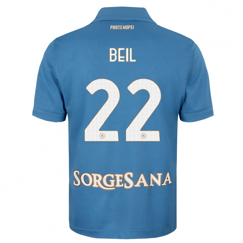 Danxen Mujer Camiseta Vivien Beil #22 Azul Neblina Blanco 1ª Equipación 2026/27 La Camisa