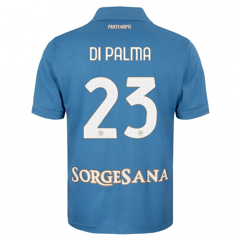 Danxen Mujer Camiseta Manuel Di Palma #23 Azul Neblina Blanco 1ª Equipación 2026/27 La Camisa