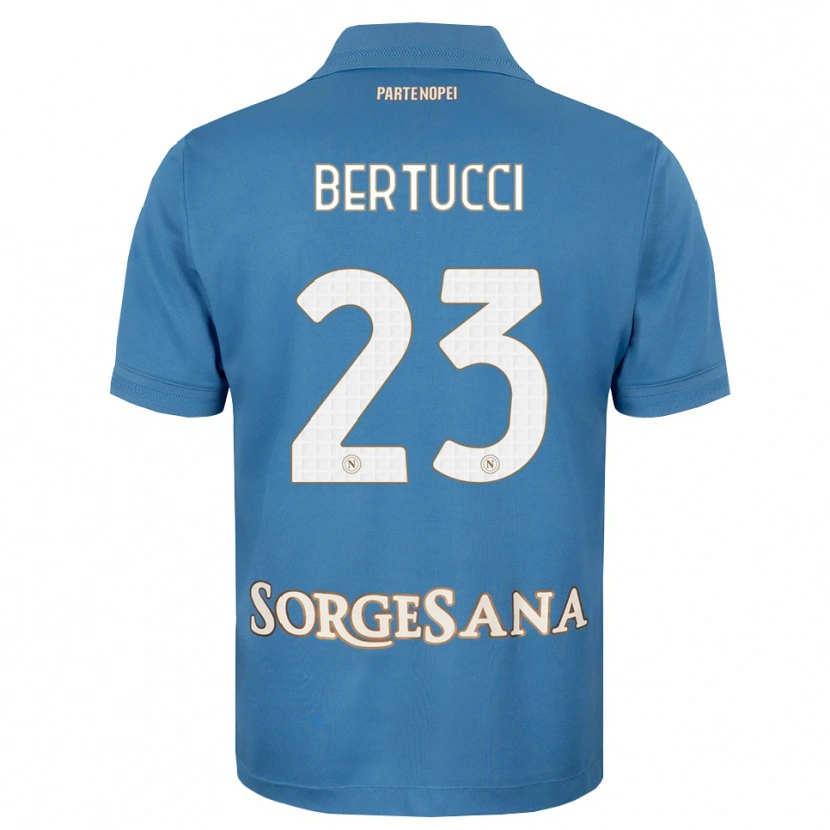 Danxen Mujer Camiseta Sofia Bertucci #23 Azul Neblina Blanco 1ª Equipación 2026/27 La Camisa