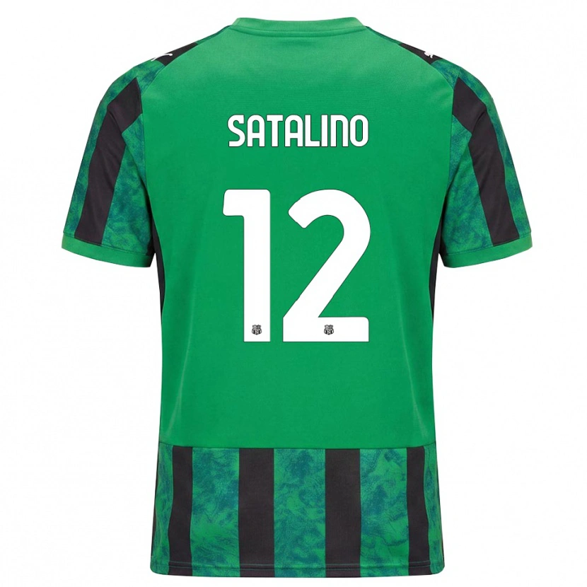 Danxen Mujer Camiseta Giacomo Satalino #12 Verde Negro Blanco 1ª Equipación 2026/27 La Camisa