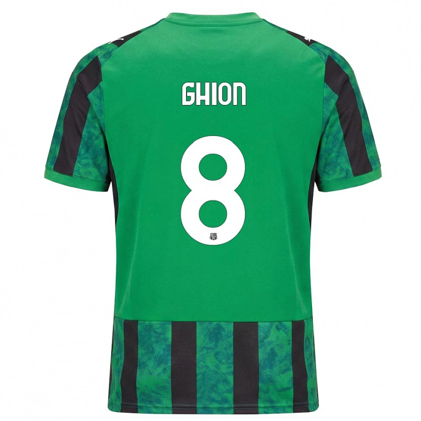 Danxen Mujer Camiseta Andrea Ghion #8 Verde Negro Blanco 1ª Equipación 2026/27 La Camisa