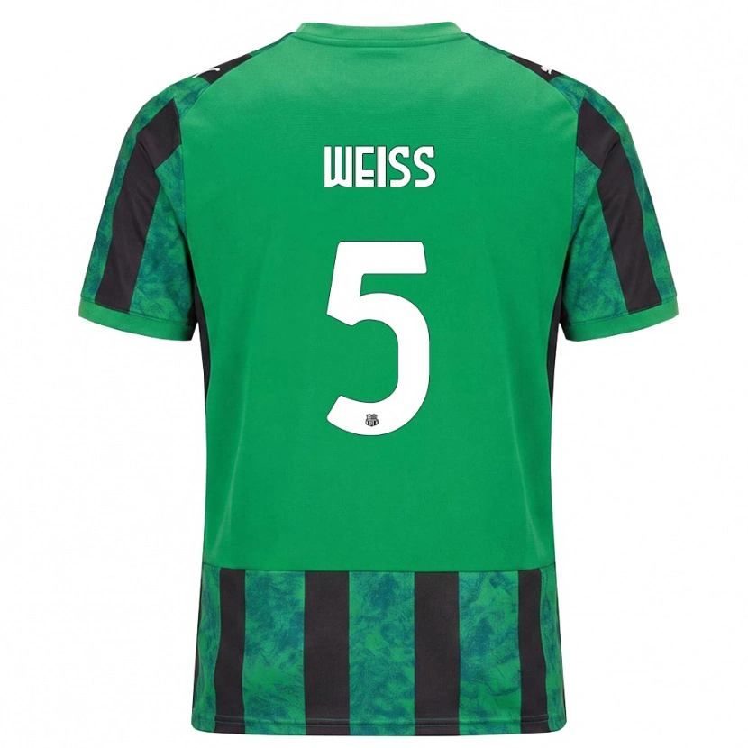 Danxen Mujer Camiseta David Weiss #5 Verde Negro Blanco 1ª Equipación 2026/27 La Camisa