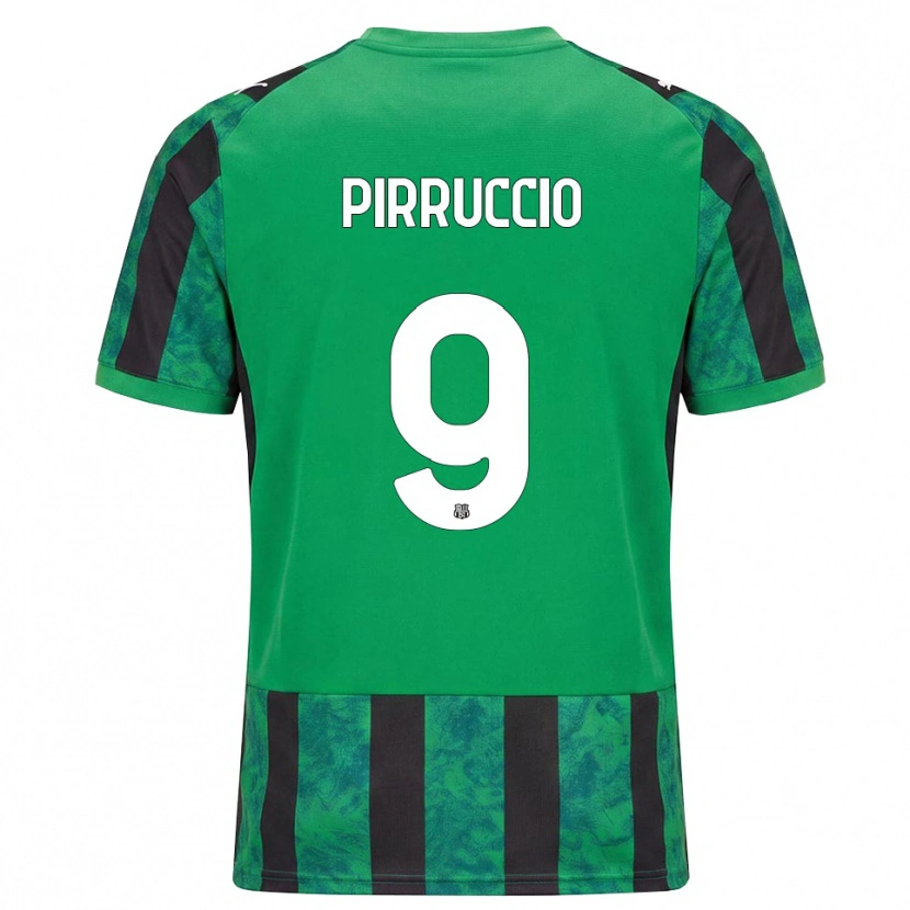 Danxen Mujer Camiseta Federico Pirruccio #9 Verde Negro Blanco 1ª Equipación 2026/27 La Camisa