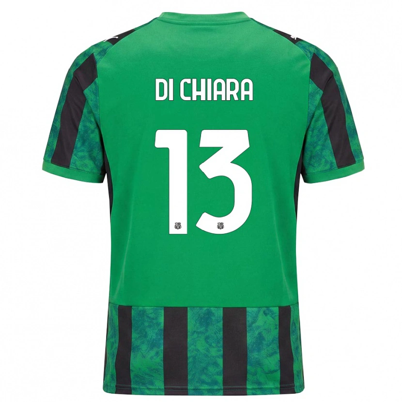 Danxen Mujer Camiseta Crescenzo Di Chiara #13 Verde Negro Blanco 1ª Equipación 2026/27 La Camisa