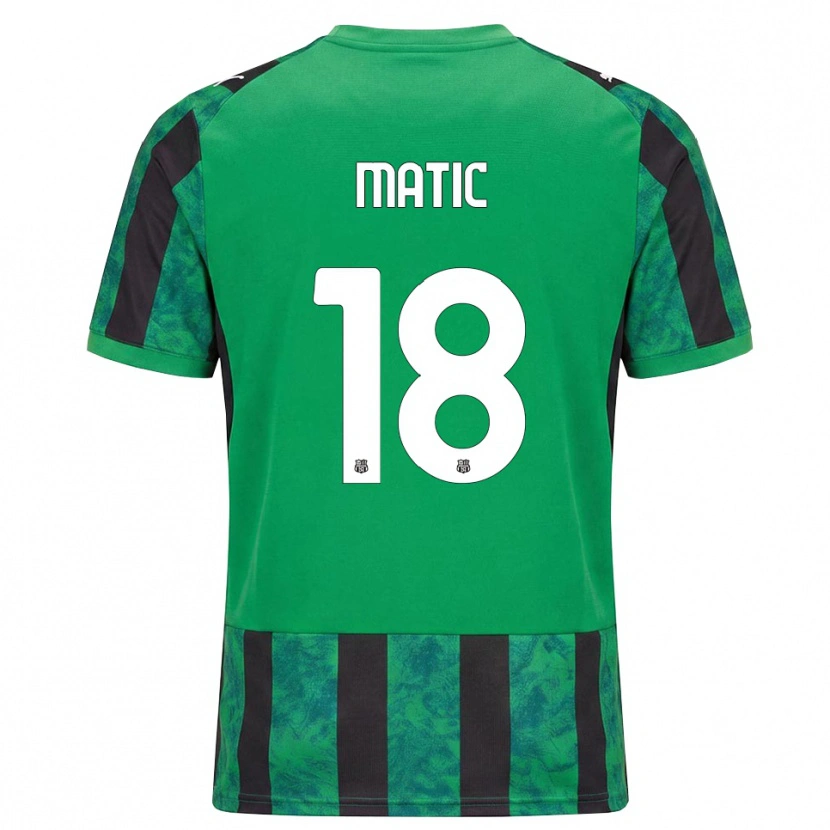 Danxen Mujer Camiseta Nemanja Matić #18 Verde Negro Blanco 1ª Equipación 2026/27 La Camisa