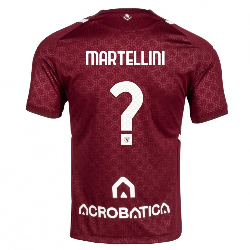 Danxen Mujer Camiseta Riccardo Martellini #0 Burdeos Blanco 1ª Equipación 2026/27 La Camisa