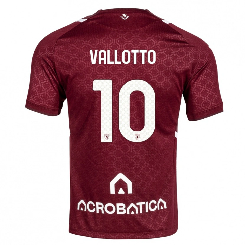 Danxen Mujer Camiseta Greta Vallotto #10 Burdeos Blanco 1ª Equipación 2026/27 La Camisa