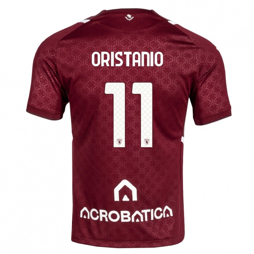 Danxen Mujer Camiseta Gaetano Oristanio #11 Burdeos Blanco 1ª Equipación 2026/27 La Camisa