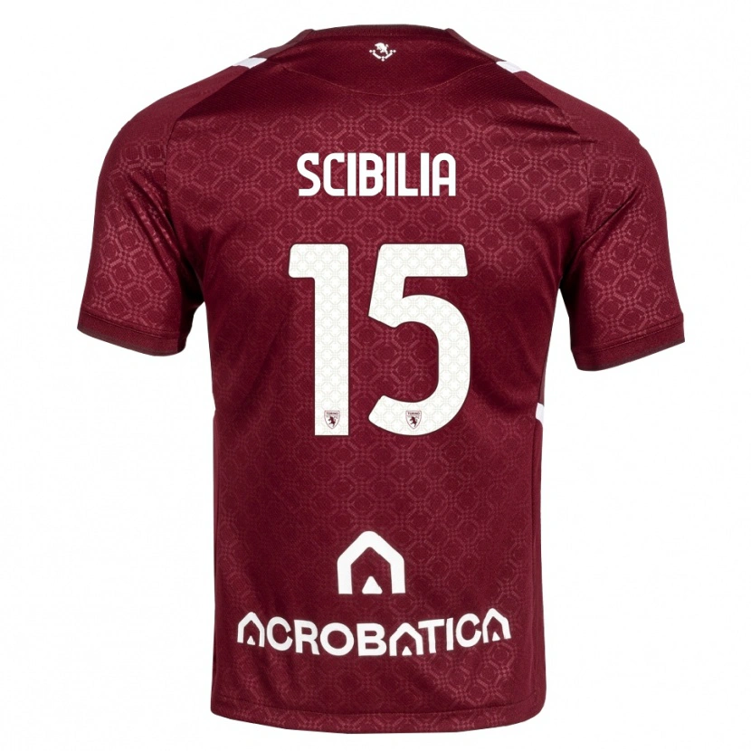 Danxen Mujer Camiseta Dylan Scibilia #15 Burdeos Blanco 1ª Equipación 2026/27 La Camisa