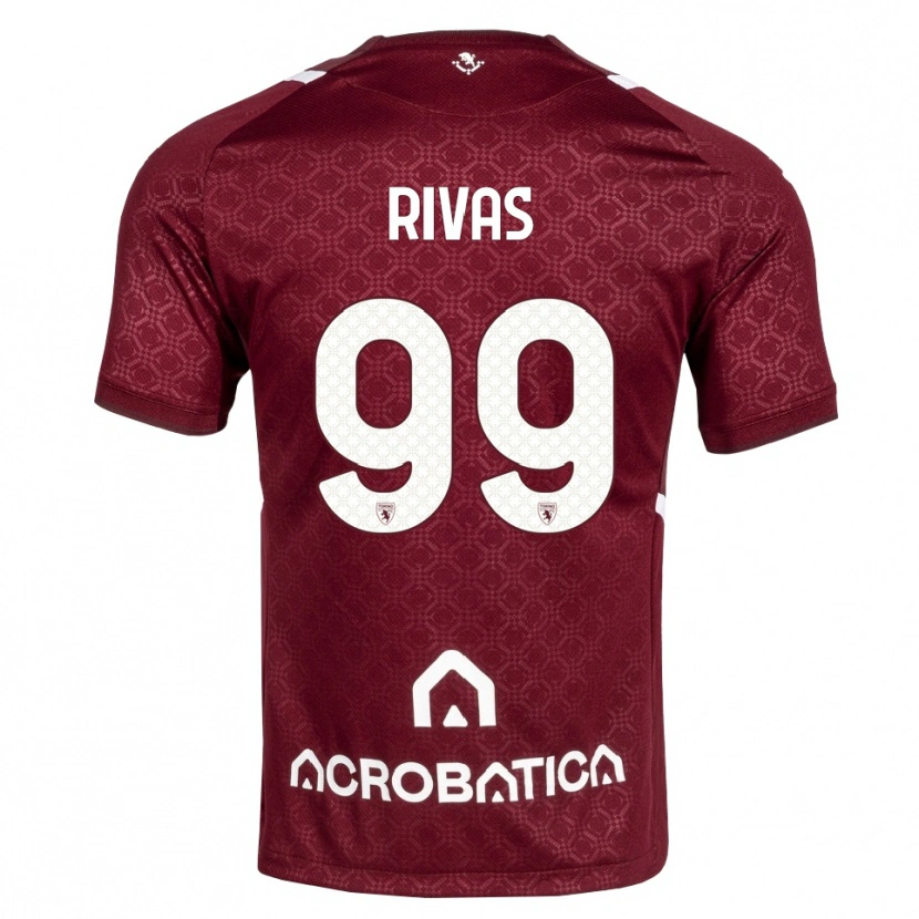 Danxen Mujer Camiseta Feder Rivas #99 Burdeos Blanco 1ª Equipación 2026/27 La Camisa