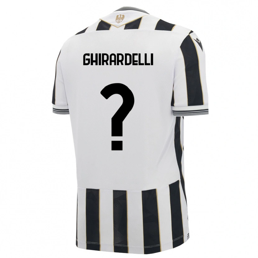 Danxen Mujer Camiseta Davide Ghirardelli #0 Negro Blanco Rosa 1ª Equipación 2026/27 La Camisa