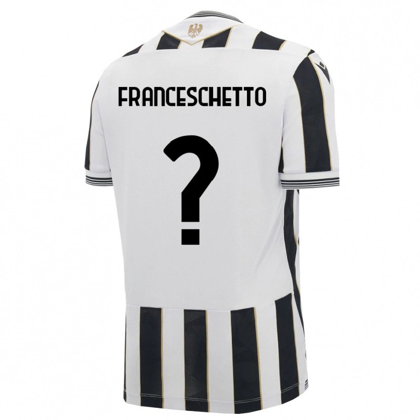 Danxen Mujer Camiseta Mattia Franceschetto #0 Negro Blanco Rosa 1ª Equipación 2026/27 La Camisa