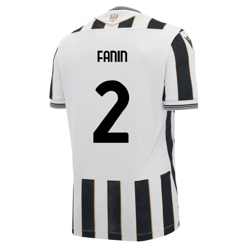 Danxen Mujer Camiseta Alessandro Fanin #2 Negro Blanco Rosa 1ª Equipación 2026/27 La Camisa
